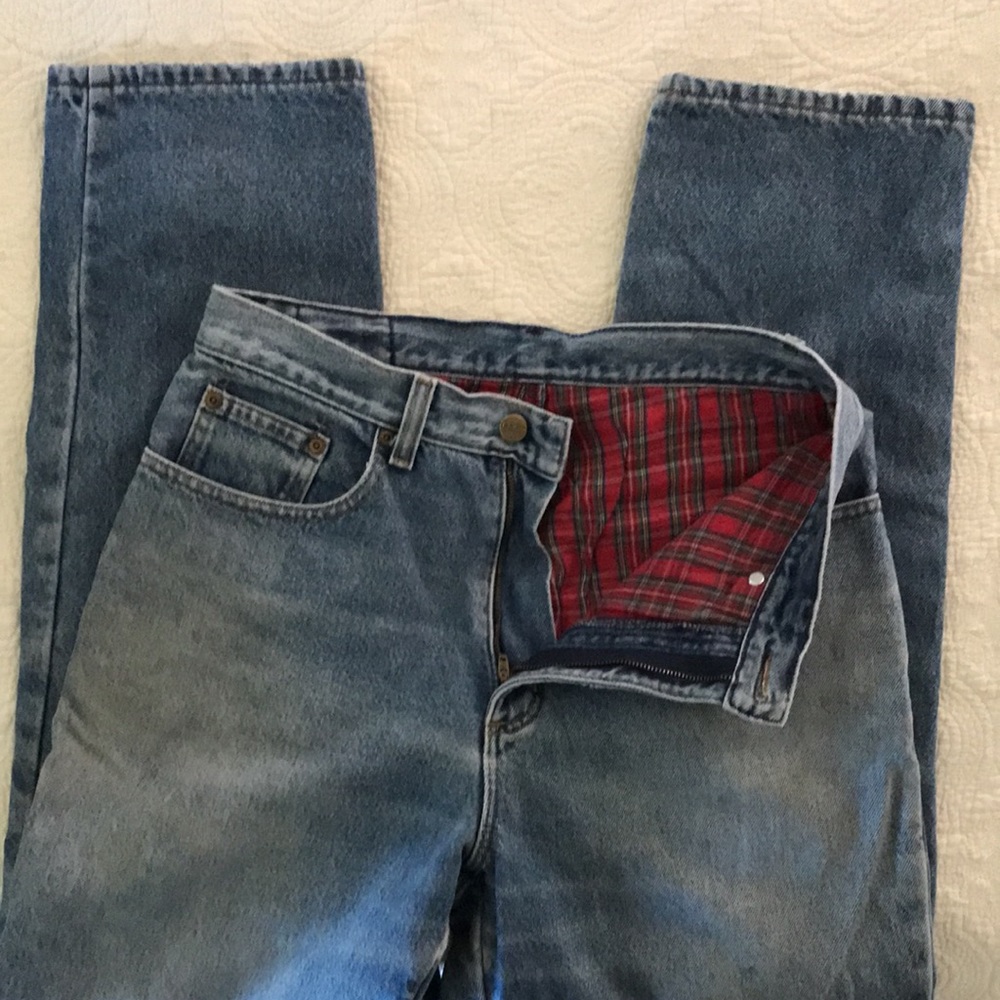 Vintage LL Bean Lined Jeans